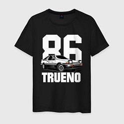 Футболка хлопковая мужская TRUENO 86, цвет: черный