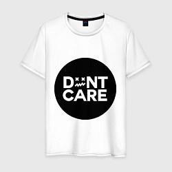 Футболка хлопковая мужская Dont Care, цвет: белый