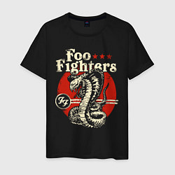Футболка хлопковая мужская Foo Fighters: FF Snake цвета черный — фото 1