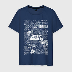 Футболка хлопковая мужская Arctic Monkeys: I'm in a Vest, цвет: тёмно-синий