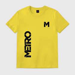 Футболка хлопковая мужская METRO M, цвет: желтый