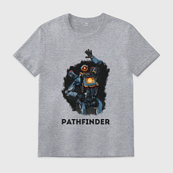 Футболка хлопковая мужская Apex Legends: Pathfinder, цвет: меланж