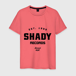 Футболка хлопковая мужская Shady records, цвет: коралловый