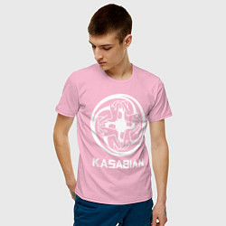 Футболка хлопковая мужская Kasabian: Symbol цвета светло-розовый — фото 2