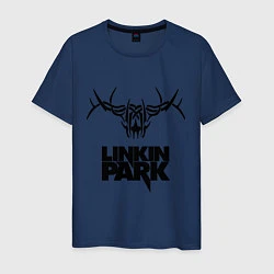 Футболка хлопковая мужская Linkin Park: Deer, цвет: тёмно-синий