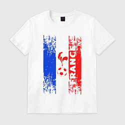Футболка хлопковая мужская France Team, цвет: белый