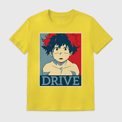 Футболка хлопковая мужская My Hero Academia Drive, цвет: желтый