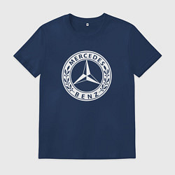 Футболка хлопковая мужская MERCEDES-BENZ: Classic, цвет: тёмно-синий