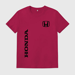 Футболка хлопковая мужская HONDA, цвет: маджента