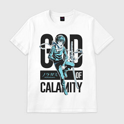 Футболка хлопковая мужская God of Calamity, цвет: белый