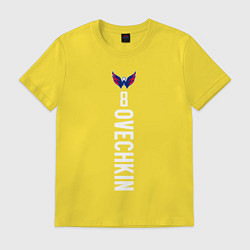 Футболка хлопковая мужская Washington Capitals: Alexander Ovechkin, цвет: желтый