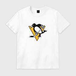 Футболка хлопковая мужская Pittsburgh Penguins: Evgeni Malkin, цвет: белый