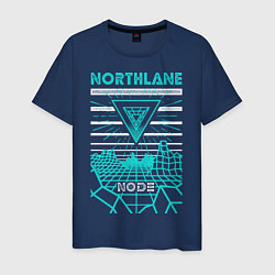 Футболка хлопковая мужская Northlane: Node, цвет: тёмно-синий
