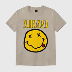 Футболка хлопковая мужская NIRVANA, цвет: миндальный