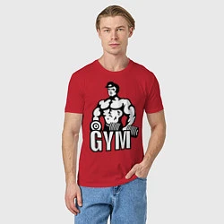 Футболка хлопковая мужская Gym Men's, цвет: красный — фото 2