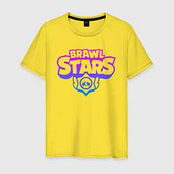 Футболка хлопковая мужская BRAWL STARS, цвет: желтый
