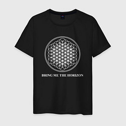 Футболка хлопковая мужская BRING ME THE HORIZON, цвет: черный