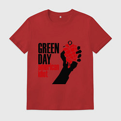 Футболка хлопковая мужская Green Day: American idiot, цвет: красный