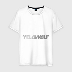Футболка хлопковая мужская Yelawolf metalic, цвет: белый