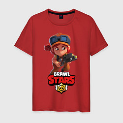 Футболка хлопковая мужская Brawl Stars, цвет: красный