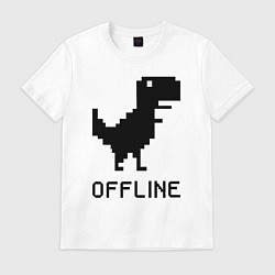 Футболка хлопковая мужская Offline, цвет: белый