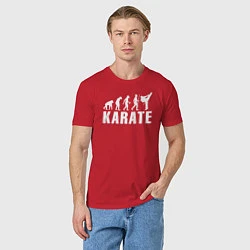 Футболка хлопковая мужская Karate Evolution, цвет: красный — фото 2