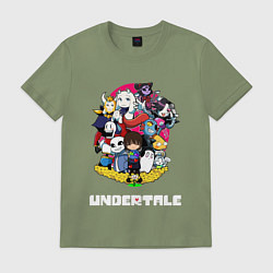 Футболка хлопковая мужская UNDERTALE, цвет: авокадо