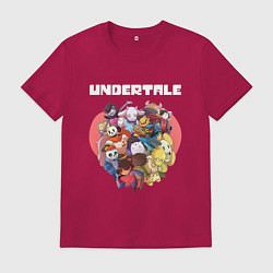 Футболка хлопковая мужская UNDERTALE, цвет: маджента