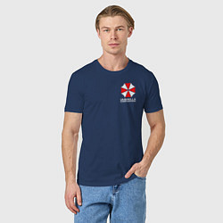 Футболка хлопковая мужская UMBRELLA CORP, цвет: тёмно-синий — фото 2