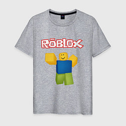 Футболка хлопковая мужская ROBLOX, цвет: меланж