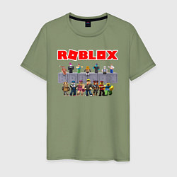 Футболка хлопковая мужская ROBLOX, цвет: авокадо
