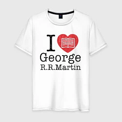 Футболка хлопковая мужская I Love George Martin, цвет: белый