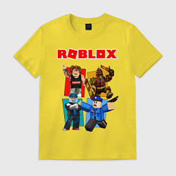 Футболка хлопковая мужская ROBLOX, цвет: желтый