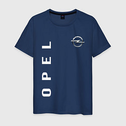 Футболка хлопковая мужская Opel, цвет: тёмно-синий