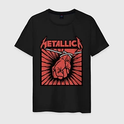 Футболка хлопковая мужская Metallica, цвет: черный