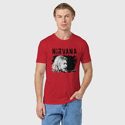 Футболка хлопковая мужская NIRVANA, цвет: красный — фото 2