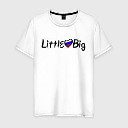 Футболка хлопковая мужская Little Big: Russian, цвет: белый