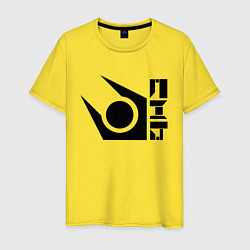 Футболка хлопковая мужская Half life combine logo, цвет: желтый