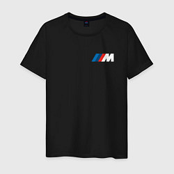 Футболка хлопковая мужская BMW M LOGO 2020, цвет: черный