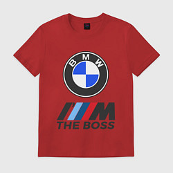 Футболка хлопковая мужская BMW BOSS, цвет: красный