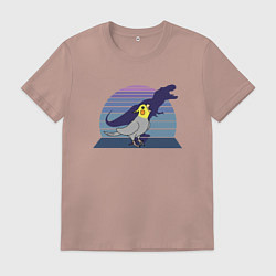 Футболка хлопковая мужская Рекс 1, цвет: пыльно-розовый