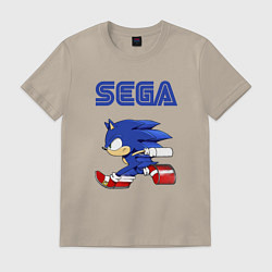 Футболка хлопковая мужская SEGA, цвет: миндальный