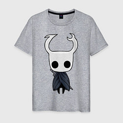 Футболка хлопковая мужская Рыцарь Hollow Knight, цвет: меланж