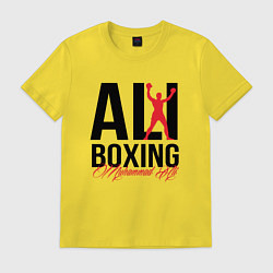 Футболка хлопковая мужская Muhammad Ali, цвет: желтый