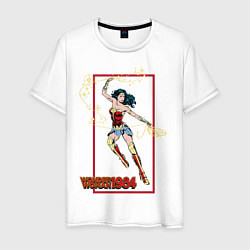 Футболка хлопковая мужская Wonder Woman 1984, цвет: белый