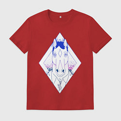 Футболка хлопковая мужская BoJack Horseman, цвет: красный