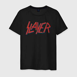 Футболка хлопковая мужская Slayer 27, цвет: черный