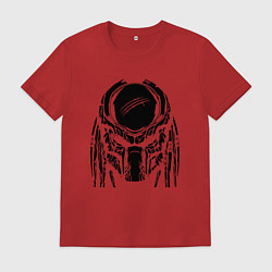 Футболка хлопковая мужская PREDATOR, цвет: красный