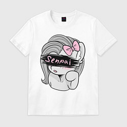 Футболка хлопковая мужская Senpai, цвет: белый