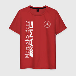 Футболка хлопковая мужская MERCEDES-BENZ AMG, цвет: красный